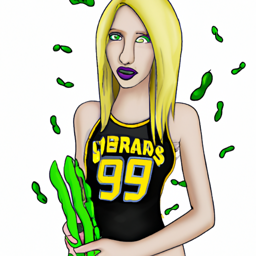 "Blonde Okra Woman Celebrating Basketball" & Blondeviper (August 14, 2025 1328)