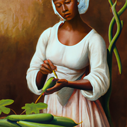 "Elegance of Okra Harvesting Woman" & Touboulayefa (March 25, 2025 1832)