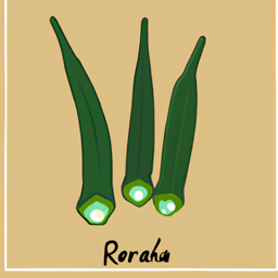 "Okra Delight in Green Hues" & ranuse20 (March 27, 2025 1948)