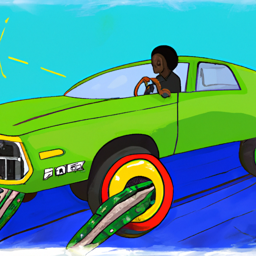"Okra Dream Driving Adventure" & retrofuture  🫳 (June 09, 2025 1003)