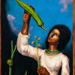 "Okra Enthusiast in Retro Future" & retrofuture1984 (March 16, 2025 1723)
