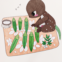 "Okra Otter's Baking Adventure" & ranuse20 (March 01, 2025 2042)