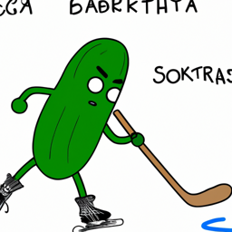 "Okra Playing Hockey in Style" & sweatpants122 (March 16, 2025 2332)