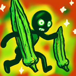 "Okra Pursuit in a Horror Scene" & ccali327 (February 26, 2025 1955)