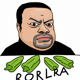 "Okra-Themed Cartoon Character" & ccali327 (March 25, 2025 0538)