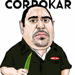 "Okra-Themed Sopranos Caricature" & ccali327 (March 03, 2025 1936)