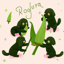 "Puppies Playing with Okra Delights" & nootlefluff (September 06, 2025 0430)