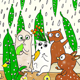 "Rainy Fun with Okra Friends" & Touboulayefa (June 04, 2025 2229)